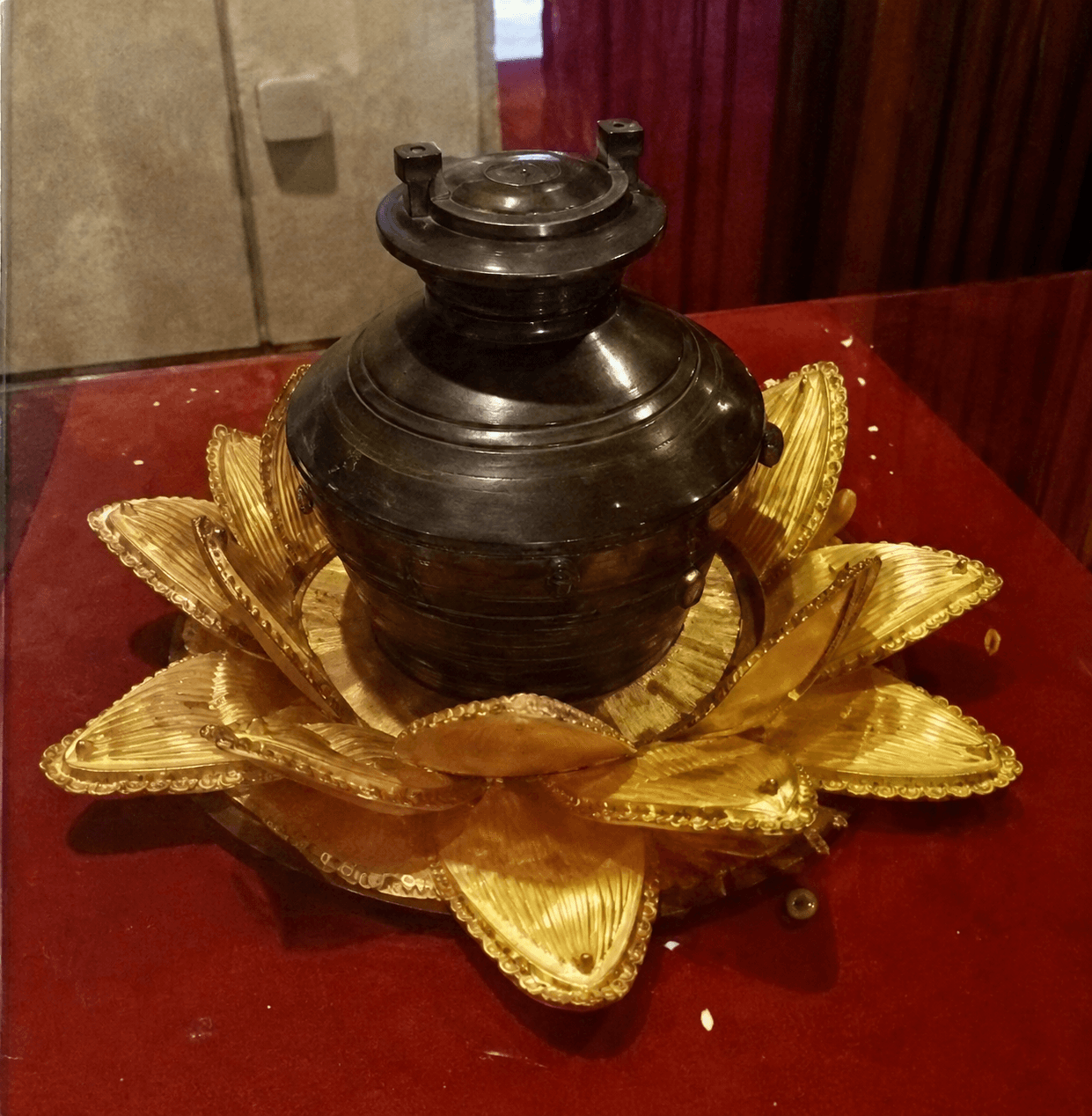 Casket Containing His Cremated Ashes