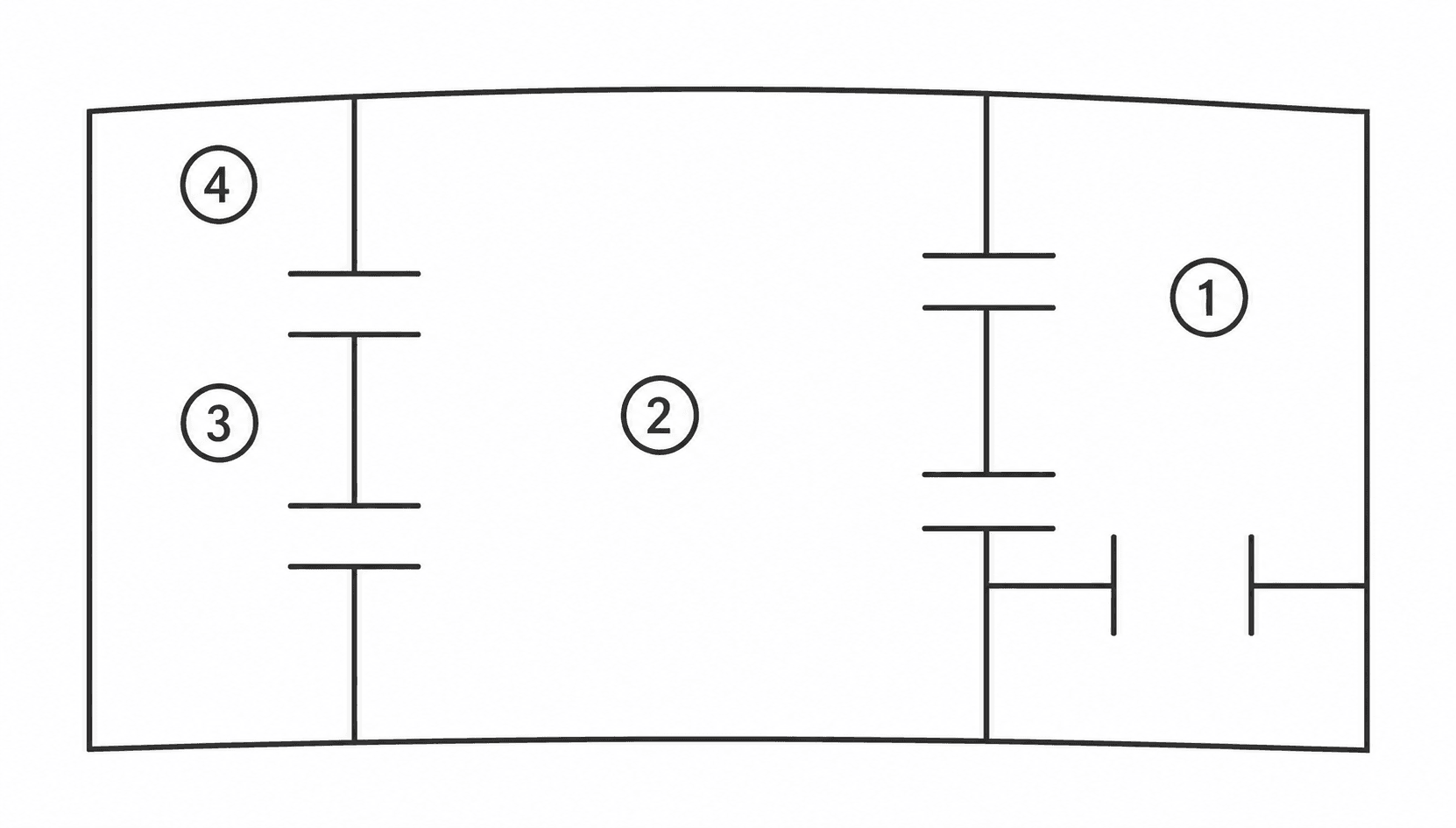 Authentic floor plan of Victor House and the museum exhibition spaces